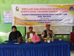 Ratusan Siswa SMPN 1 Majene Ikuti Simulasi Gempa dan Evakuasi Tsunami, BPBD Perkuat Kesiapsiagaan Sejak Dini